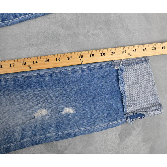 Ag Adriano Goldschmied Jeans Stevie Cuff Women's 25P (27x24) Distressed - Picture 10 of 11